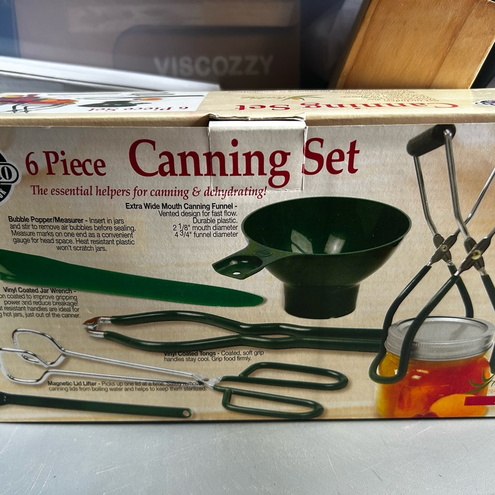 6-Piece Dark Green Canning Tool Set